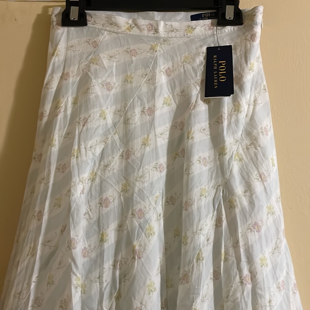 Polo Ralph Lauren Exquisite Floral-Pattern Cotton Skirt - Picture 3 of 6